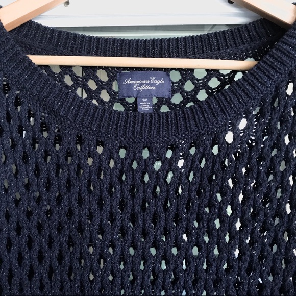 Open Knit Crochet Sweater - Picture 6 of 6